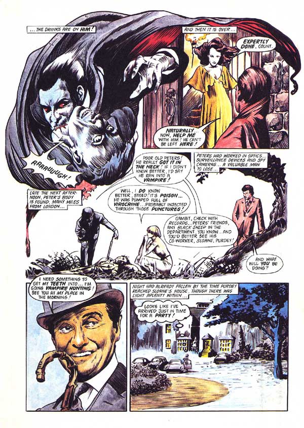 New Avengers Annual 1977: "Fangs For The Memories" page two