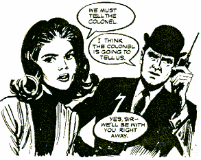 Steed and Mrs Peel from TV Comic #731