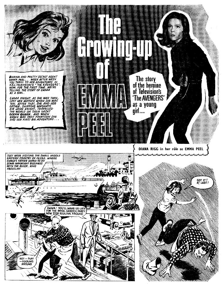 The Growing Up of Emma Peel Instalment One Page One