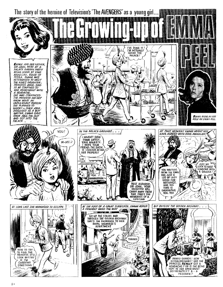The Growing Up of Emma Peel Instalment Three Page One