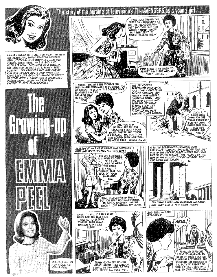 The Growing Up of Emma Peel Instalment Four Page One