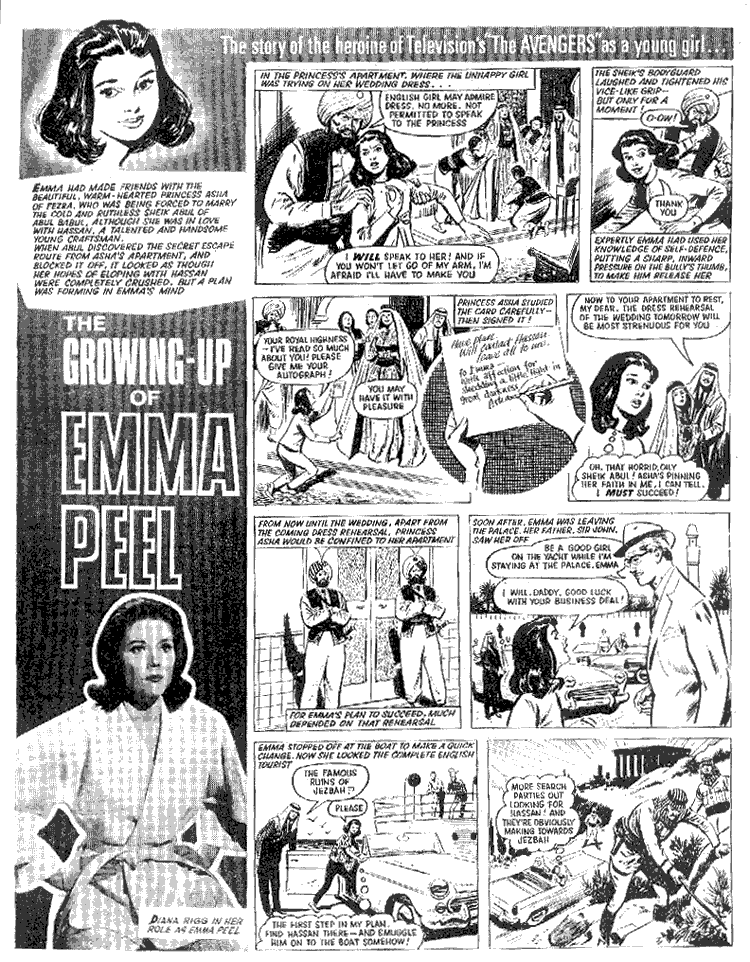 The Growing Up of Emma Peel Instalment Five Page One