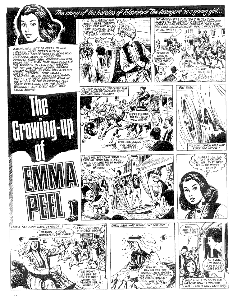 The Growing Up of Emma Peel Instalment Eight Page One