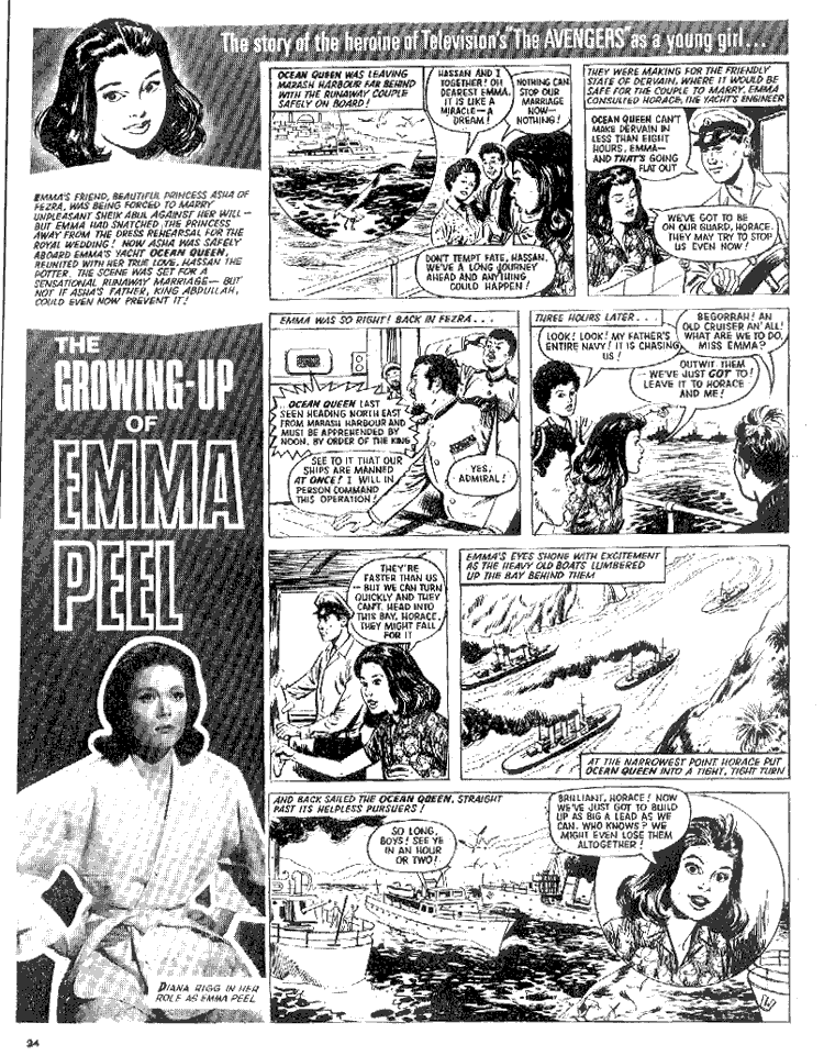 The Growing Up of Emma Peel Instalment Nine Page One