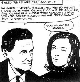 Steed and Mrs Peel discuss the 'K' club