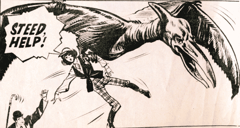 A pterodactyl carries Tara away - TV Comic #1009