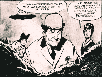 Steed admires the work of the deranged toymaker in TV Comic #884