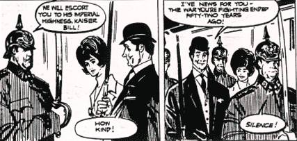 Steed and Tara are captured by 'German' soldiers in TV Comic #966